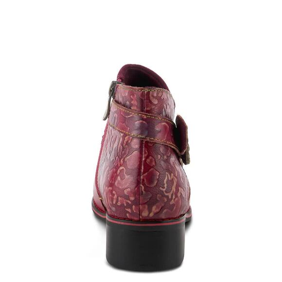 L’Artiste by Spring Step Womens Tiatia Leather Ankle Bootie - Bordeaux NEW - Picture 3 of 8